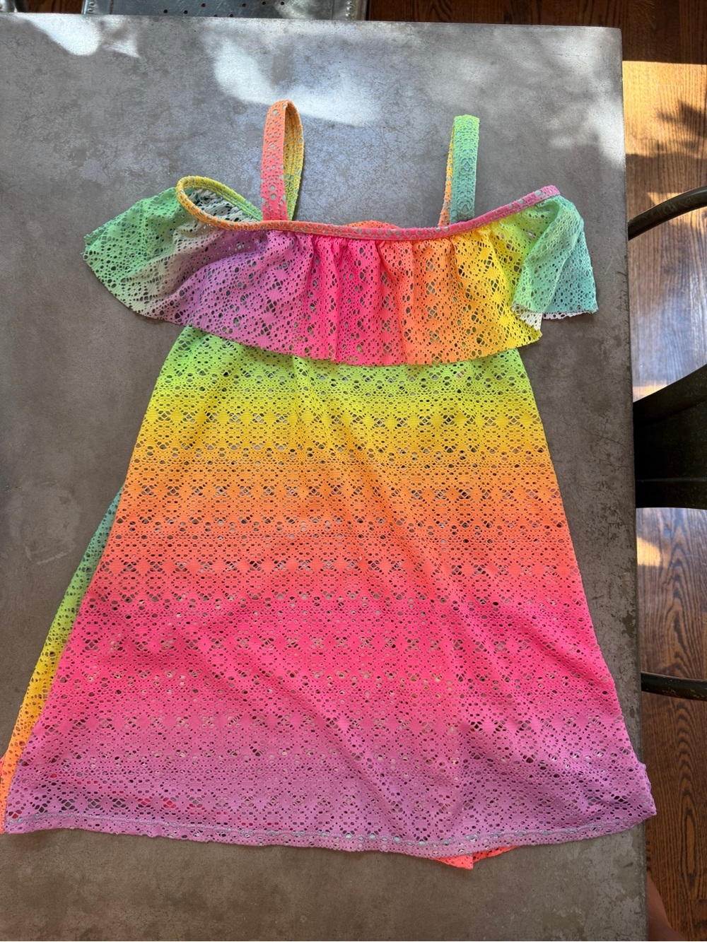 Girls Rainbow Swimsuit Cover Up
